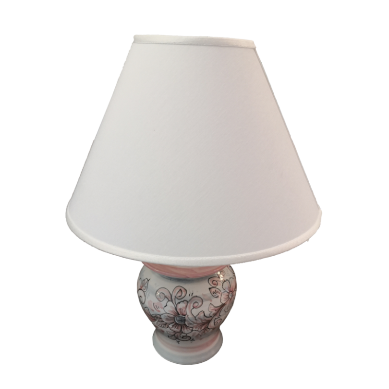 Lámpara de fondo blanco decoración flores...