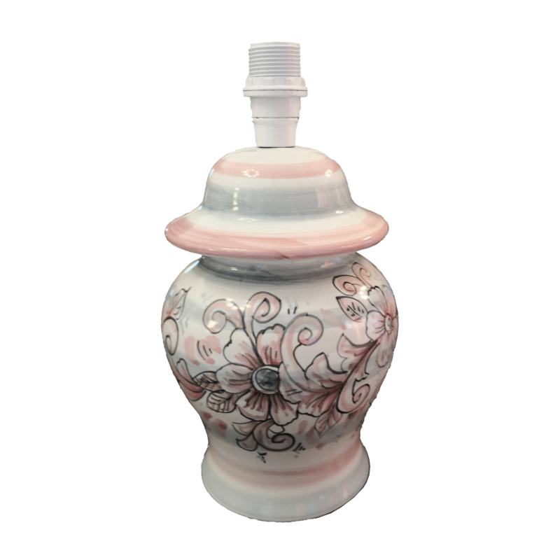 Lámpara de fondo blanco decoración flores...