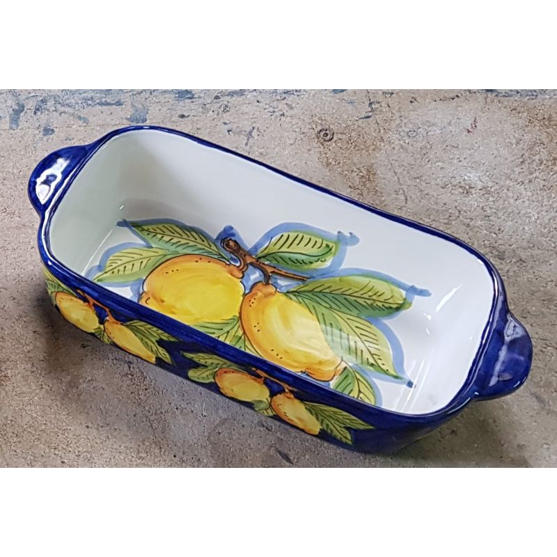 Tegame da forno linea limoni bordo Blu....