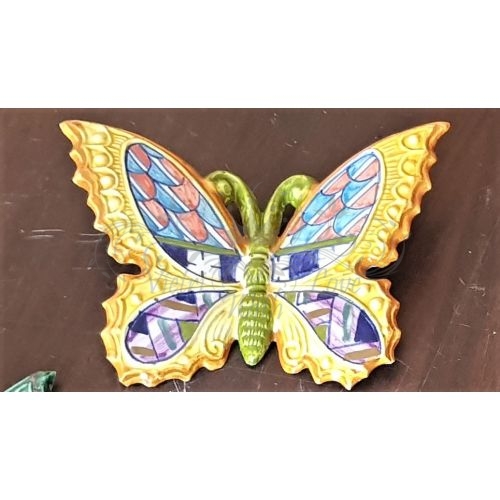 Colorful butterfly handpainted Vietri ceramic