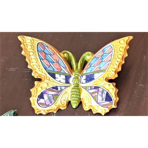 Colorful butterfly handpainted Vietri ceramic