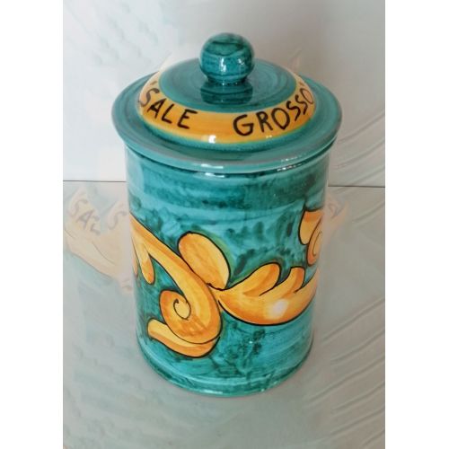 Customizable Jar. Baroque Line. Vietri Ceramic. Hand-Painted.