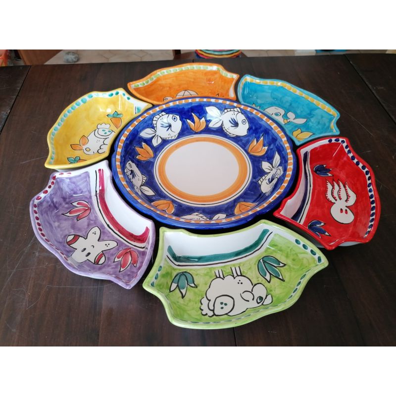 Appetizer set. Cold Dinner. 7 pieces. Little...