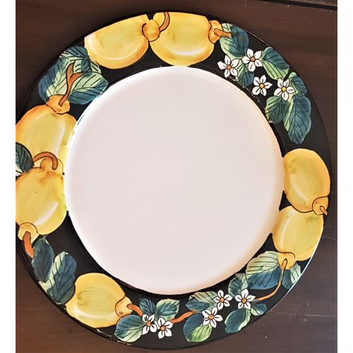 Assiette bord lisse, Citrons & Fleurs d’oranger.... 2