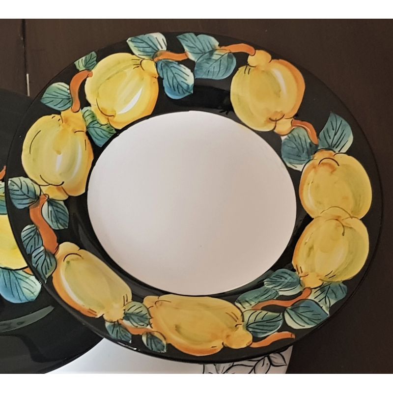 Assiette. Ligne Top. Citrons et Fleurs...
