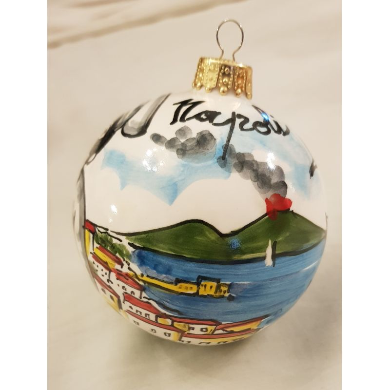 Bola de Navidad de Pulcinella. Cerámica vietri...