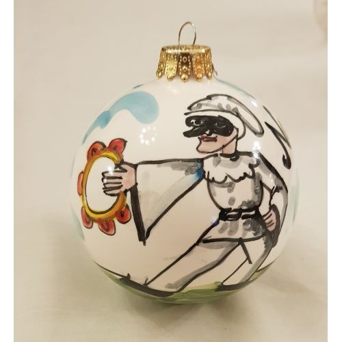 Bola de Navidad de Pulcinella. Cerámica vietri pintada a... 2