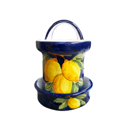 Scola Posate. Linea Limoni. Ceramica di Vietri. Dipinta a...