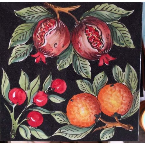 Azulejos - azulejos cuadrados en ceramica vietrese pintados a mano.