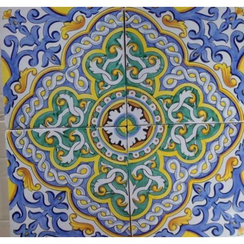 Azulejos - azulejos cuadrados en ceramica vietrese pintados a mano.