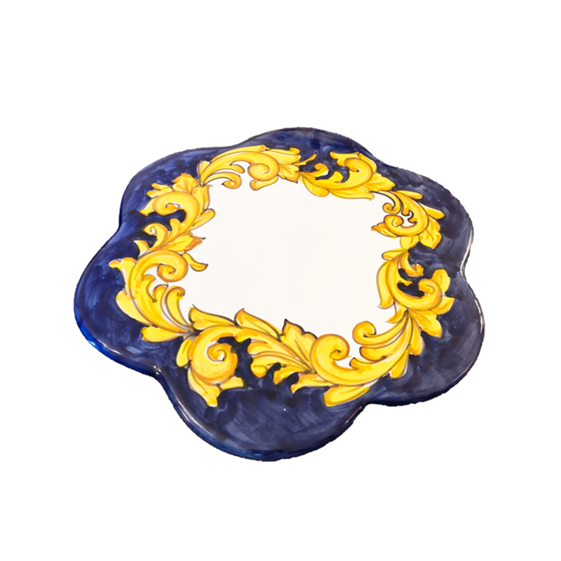 Poggia pentole Linea Barocco Ceramica di Vietri Dipinto a mano