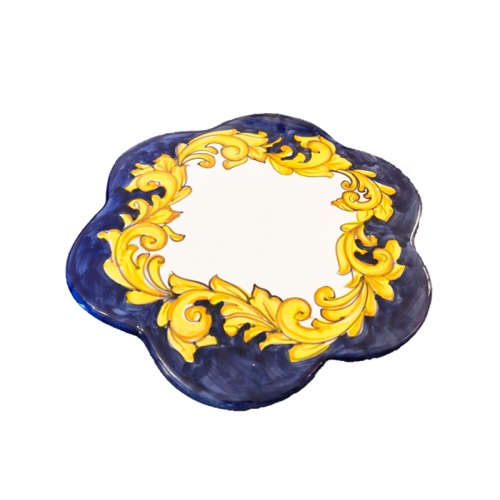 Poggiapentole Poggia pentole Linea Barocco Ceramica di Vietri Dipinto a mano