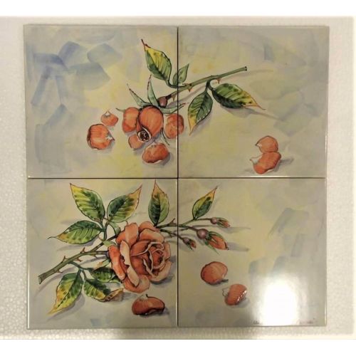 Azulejos - azulejos cuadrados en ceramica vietrese pintados a mano.