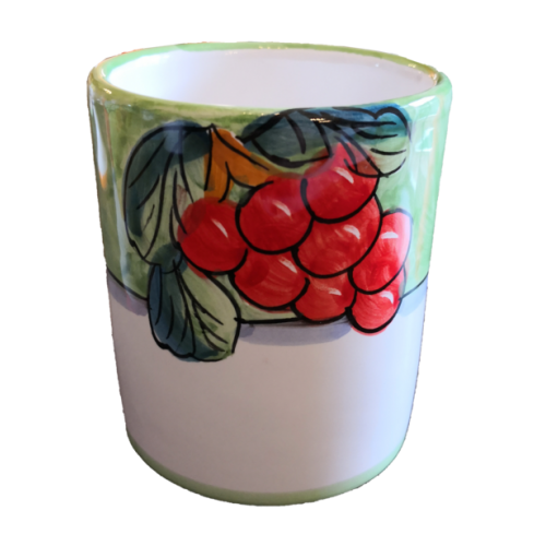 glass Fruit Line green, handpainted Vietri ceramic. 2