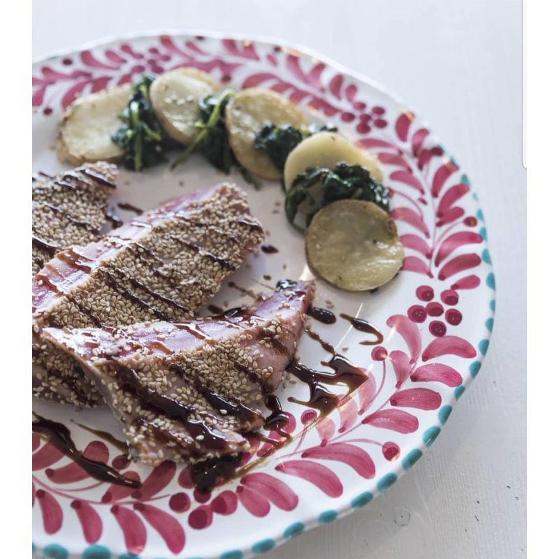 Restaurant Line–Vietri Ceramics. Essgeschirr Suppenteller Dessert-/Obstteller Platzteller und Servierplatten erhältlich