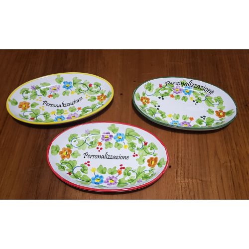 Linea Ristoranti - Ceramica di Vietri. Disponibili piani, fondi, frutta/dolce, sottopiatti, piatti da portata.