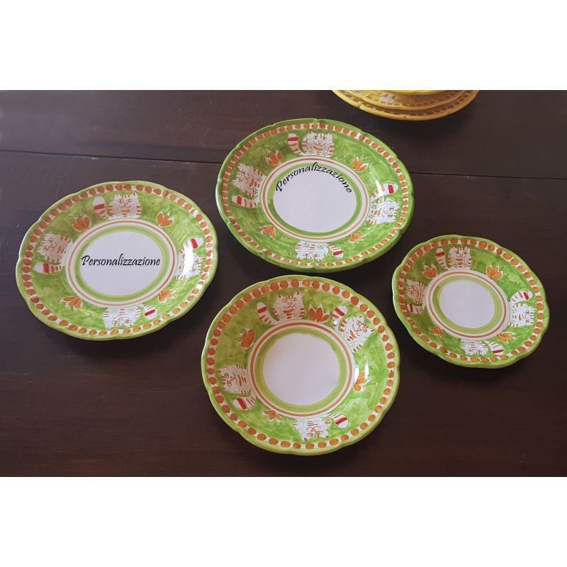 Restaurant Line–Vietri Ceramics. Essgeschirr Suppenteller Dessert-/Obstteller Platzteller und Servierplatten erhältlich