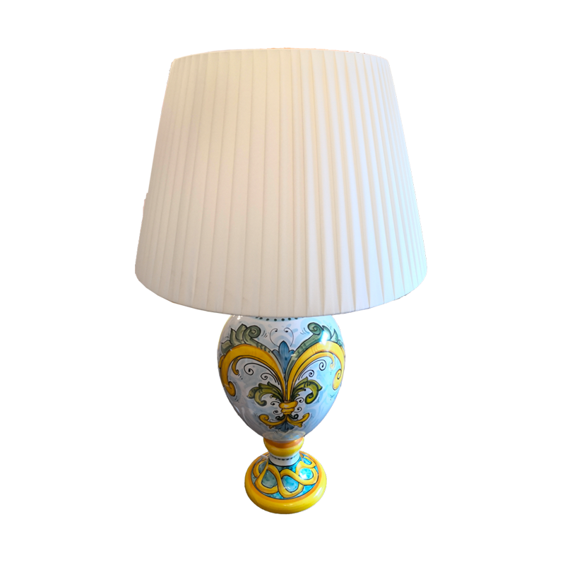 Lume decoración lirio en ceramica vietrese...