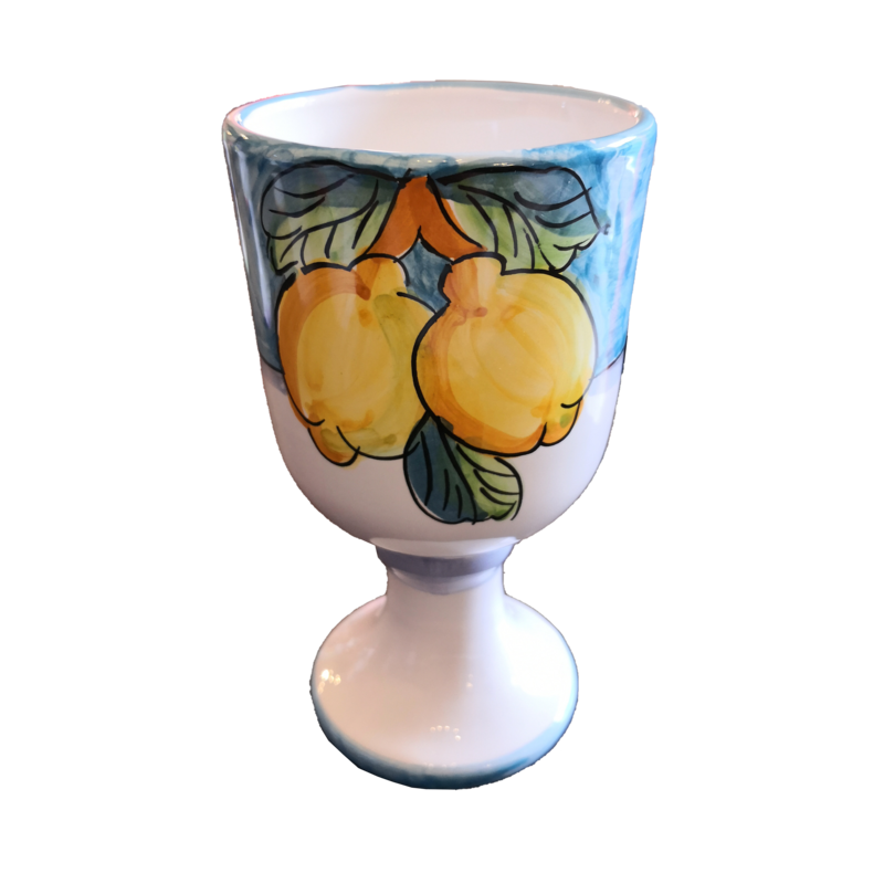 Chalice Fruit Line light blue, handpainted...