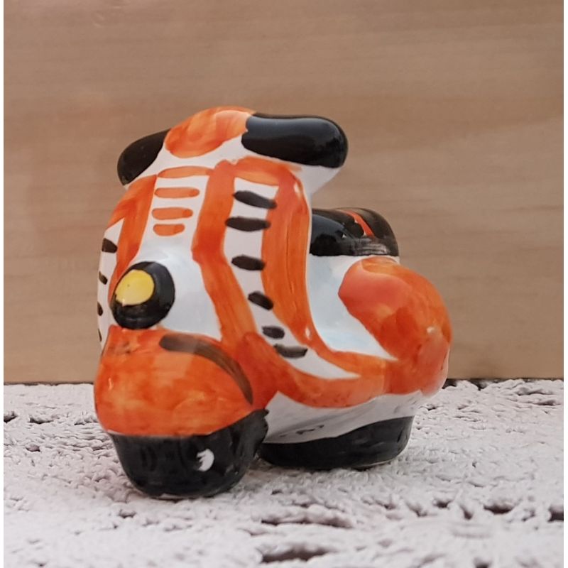Bomboniera vespa cycle. handpainted Vietri ceramic