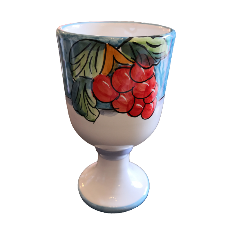 Chalice Fruit Line light blue, handpainted...