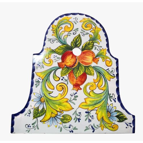 Garden fountain. Maiori line. Vietri ceramics. Hand-painted. Artisan elegance for your outdoor space.