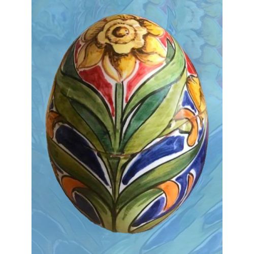 Easter Egg. handpainted Vietri ceramic.