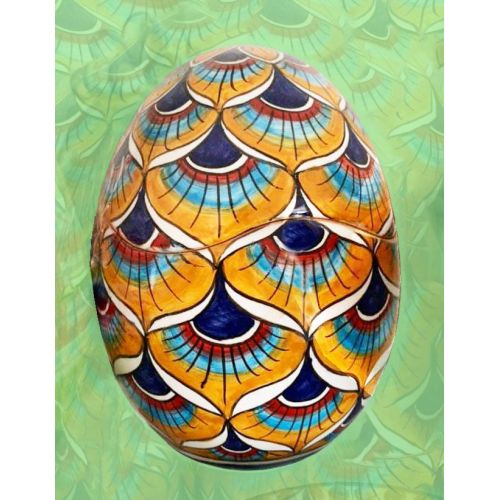 Collectible Easter eggs. In Vietri ceramic. Hand painted