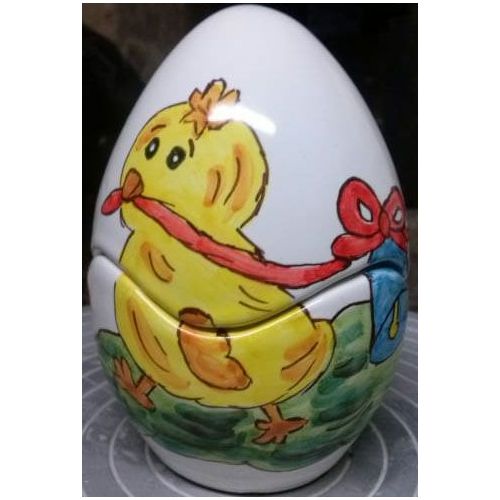 Huevos de Pascua decorados a mano. Cerámica Vietri.