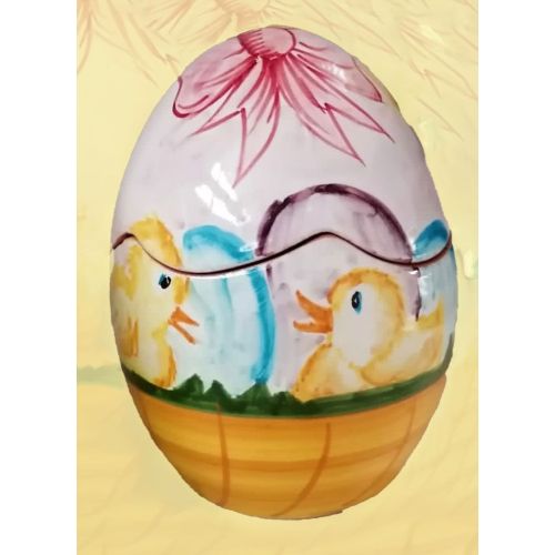 Easter Egg. handpainted Vietri ceramic.