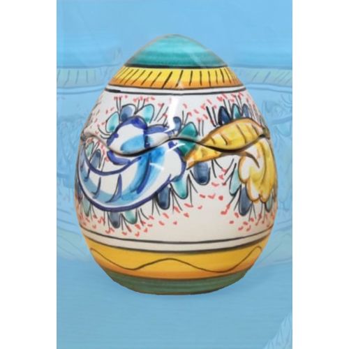 Easter Egg. handpainted Vietri ceramic.