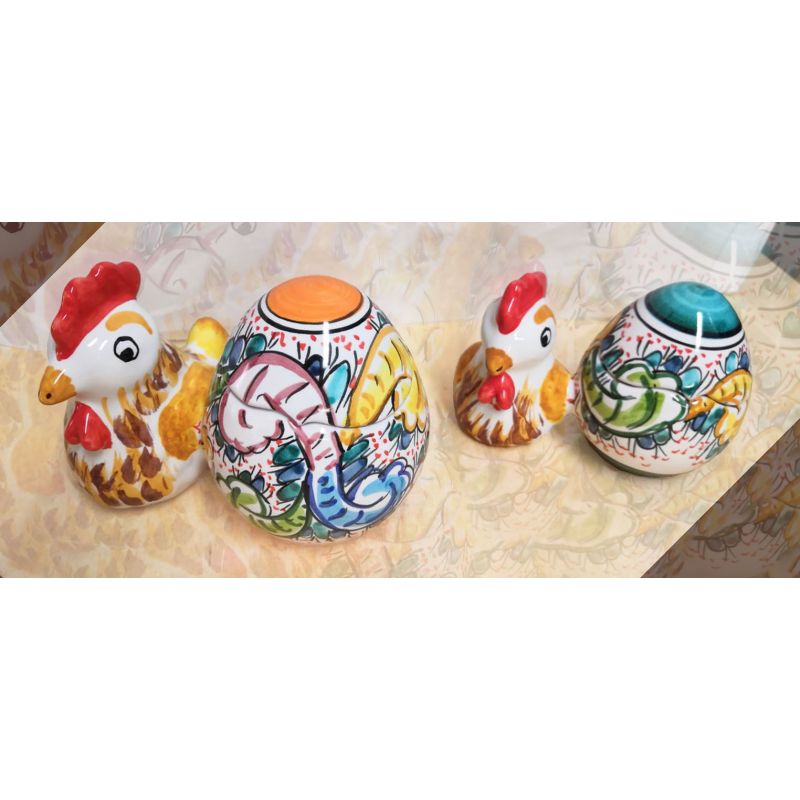 Easter Egg. handpainted Vietri ceramic.