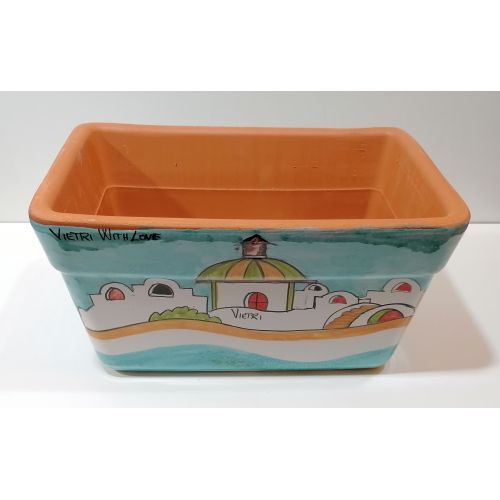 Fioriera a Cassetta Rettangolare. Linea Casette. Ceramica...