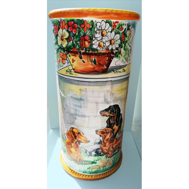 Paraguas cilíndrico personalizado, en cerámica...