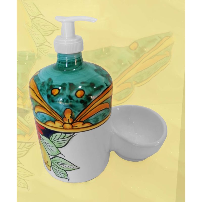 Soap dispenser with sponge holder. Double Decor...