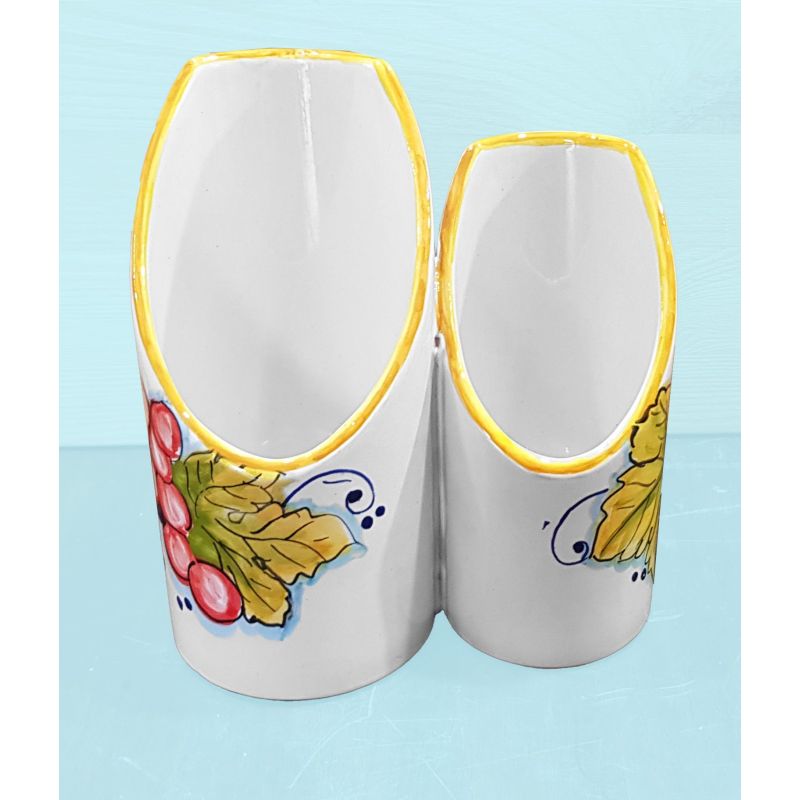 Double glass holder Fruit Line. handpainted...