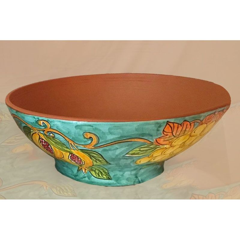 Vase bowl for plants fruit and Copper green...