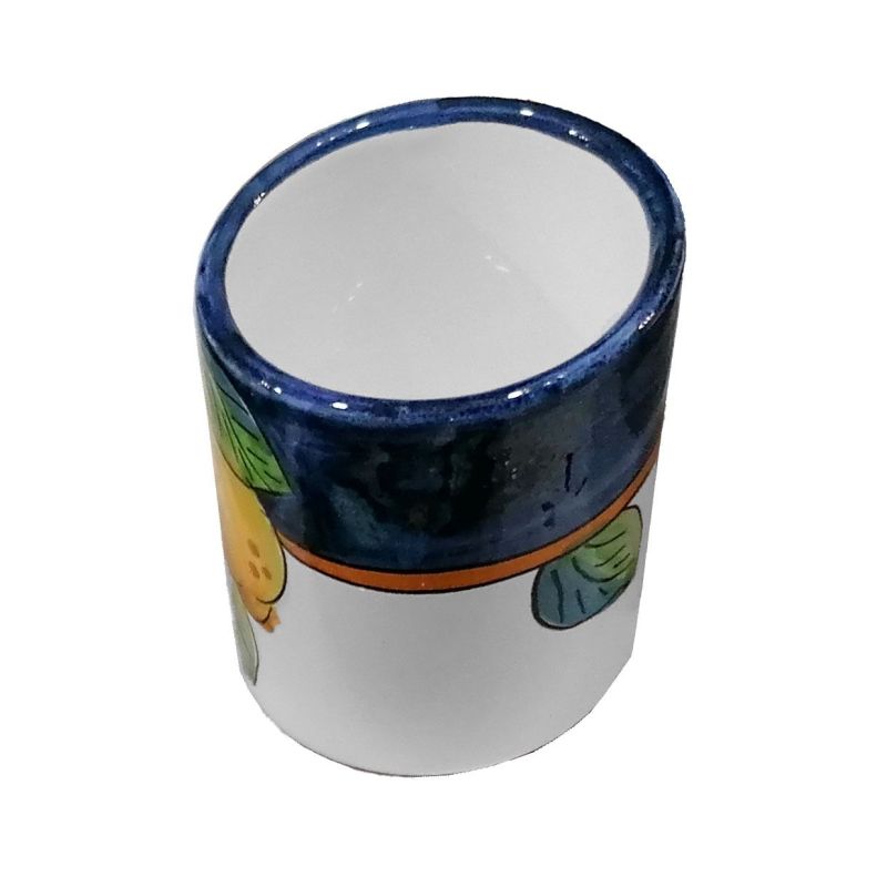 Bicchiere linea Limoni bordo Blu. dipinto a...