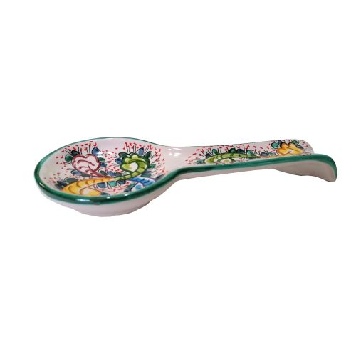 Spoon rest Baroque Line. handpainted Vietri ceramic