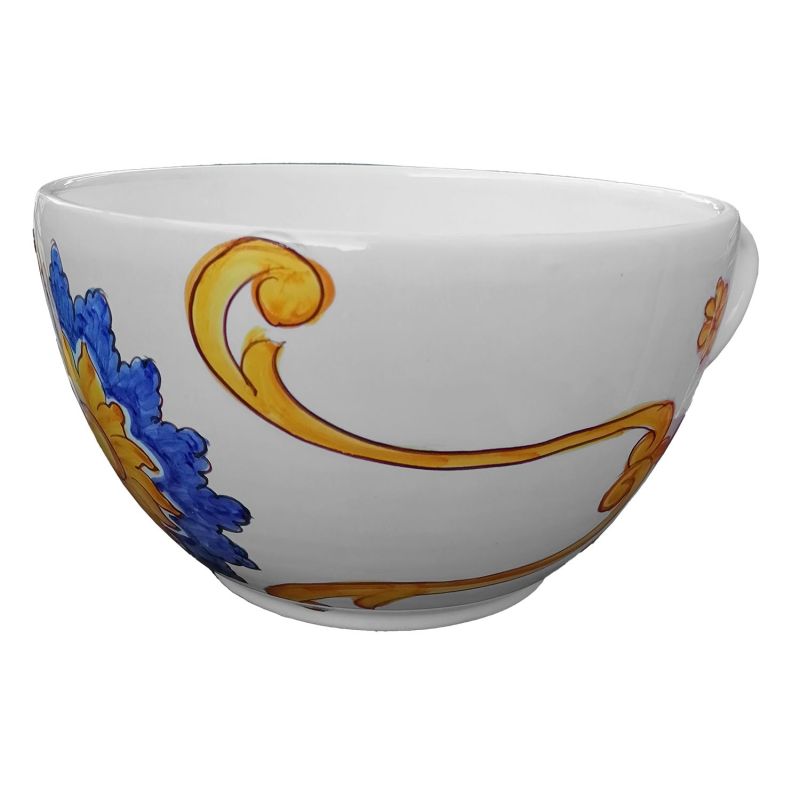 Cup pod holder. Flower and white background....