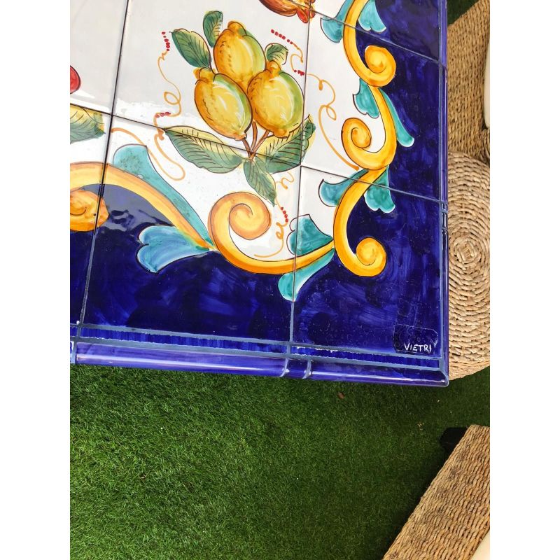 Mesa de azulejos rectangular. Barroco. pintado...