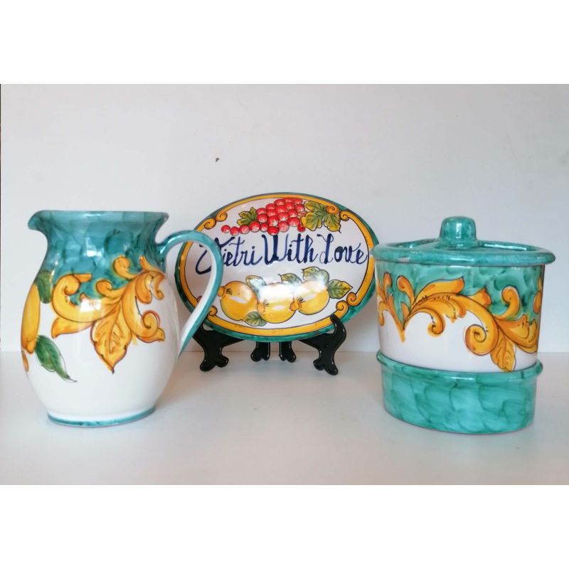Scola Posate. Linea Barocco e Limoni. Ceramica...