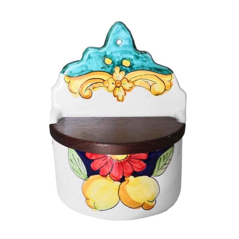 Wall and top salt pot double decor line Hand...