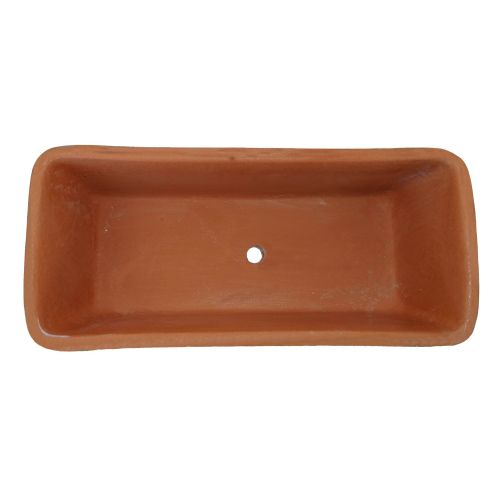 Mini maceta rectangular. Estilo barroco. Cerámica de Vietri. Pintada a mano.