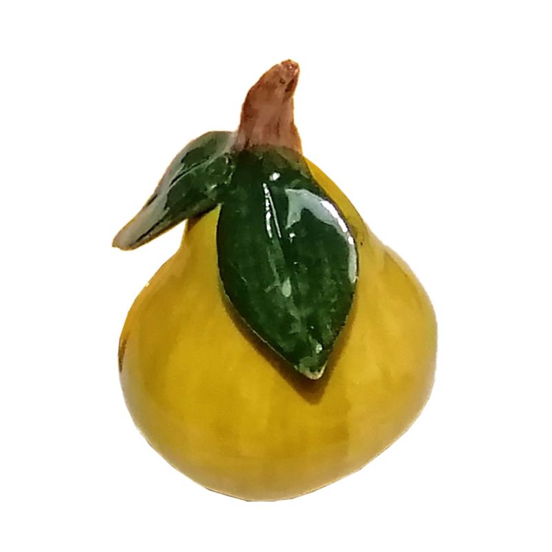 Frutta a rilievo in ceramica vietrese. Dipinto...