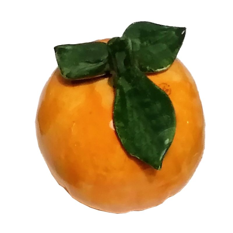 Frutta a rilievo in ceramica vietrese. Dipinto...