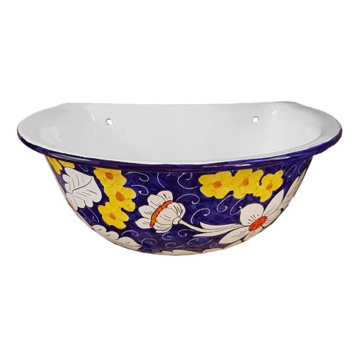 Vasca a muro per Fontana da giardino. Fondo Blu Ceramica... 2