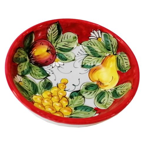 Smooth bowl, soup plate, shallow bowl – Fruit line, hand-painted Vietri ceramic.