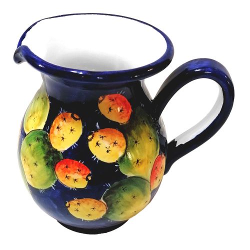 Brocca linea Fichi D'India. Ceramica di Vietri dipinta a mano.