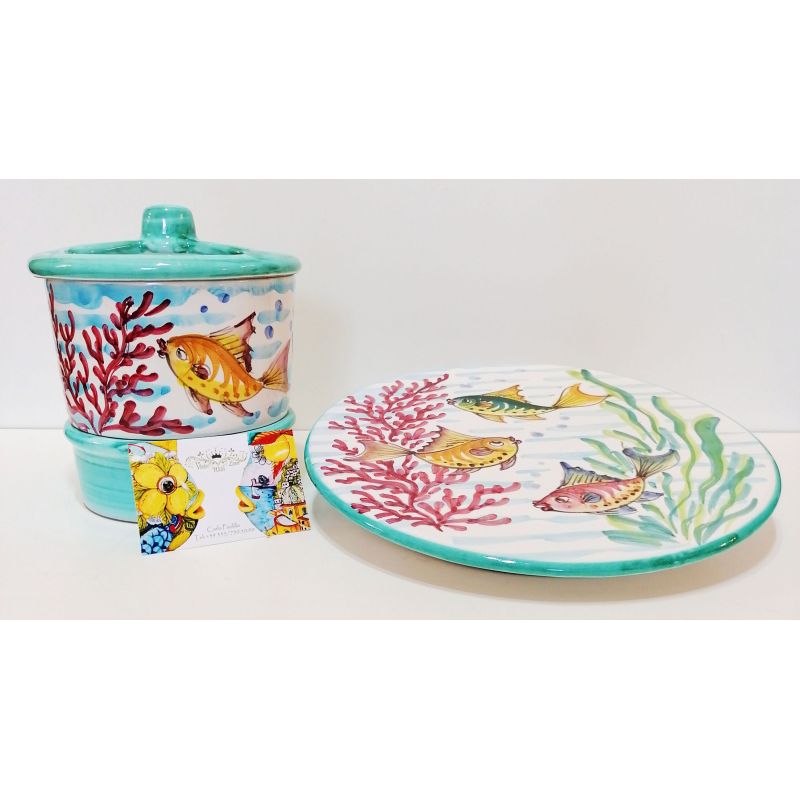 Scola Posate. Linea Marini. Ceramica di Vietri....